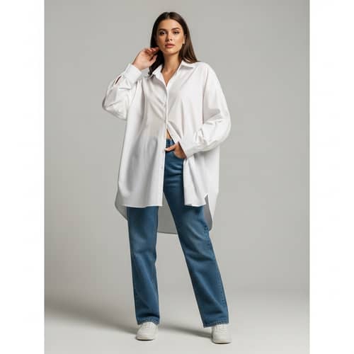 Oversized White Shirt for Women | Chic & Casual Style