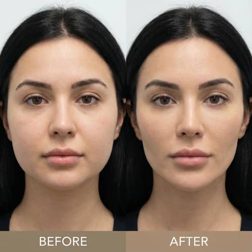 Before and After Buccal Fat Removal Images