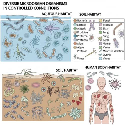 Microscopic Organisms Diagram - EnviroMicro World