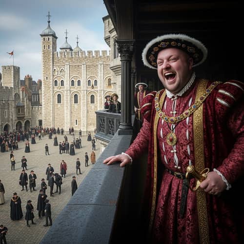 Royalty Watching Public Execution at Tower of London 1535