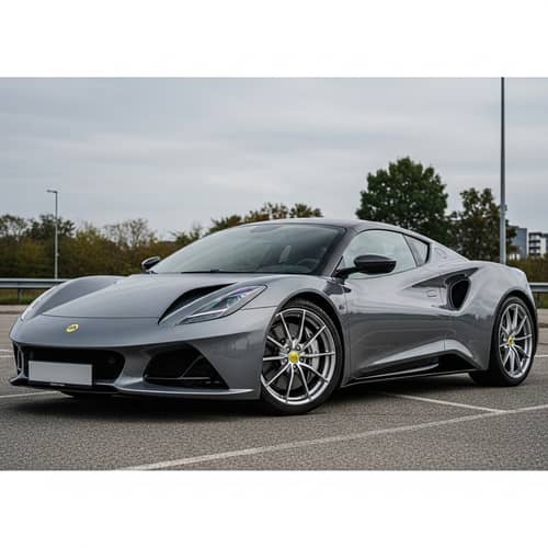 Sleek Grey Sports Car with BBS LM-Style Wheels | High Performance & Aesthetics