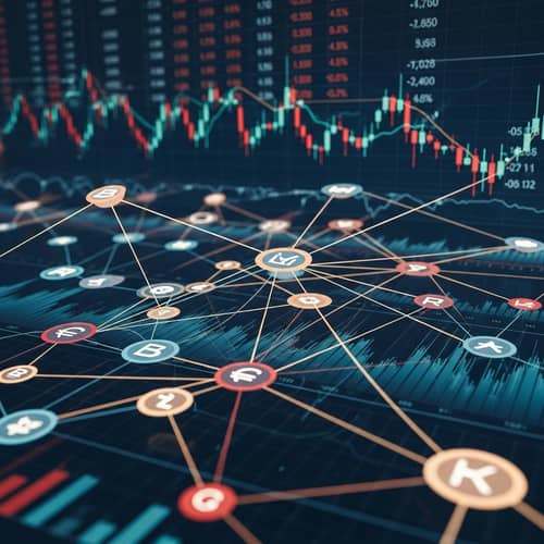 Abstract Financial Markets Visualization | Networks & Transactions