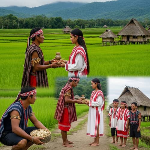 Indigenous Courtship Ritual in Serene Philippine Village