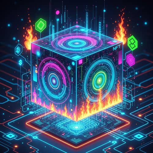 Unique Non-Fungible Token Artwork