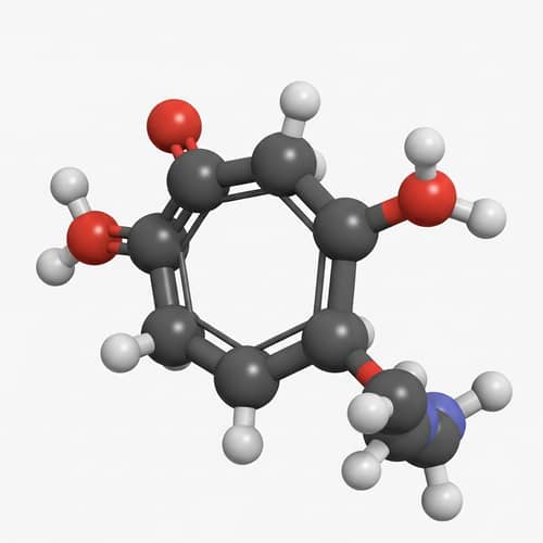 3D Steroid Molecule Structure with Hydrocarbon Framework