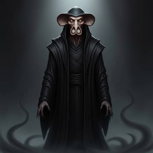 Dark Wizard Character | Unusual Nose | Fantasy Robes