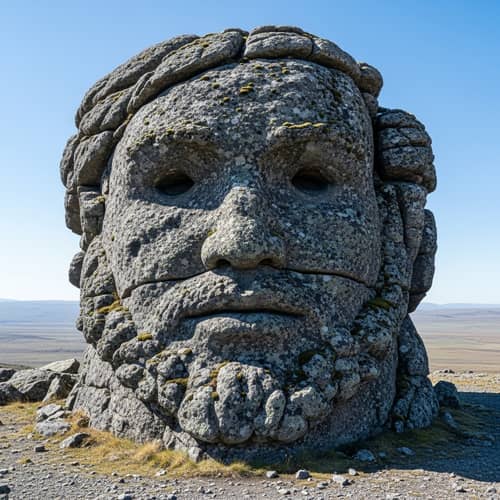 Unique Rocky Formation Resembling Human Face | Natural Stone Art