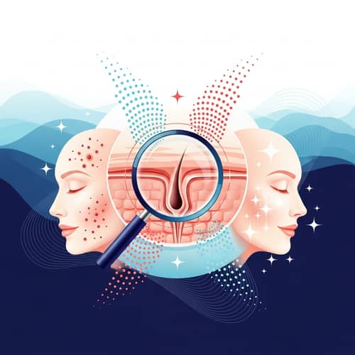 Abstract Acne Treatment Visuals | Skincare Art