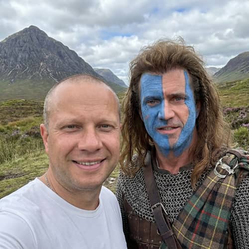 Epic Highland Selfie with Braveheart