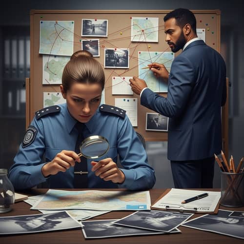 Intense Police Crime Scene Investigation