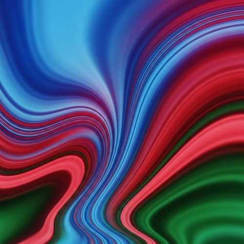 Mesmerizing Abstract Background in Azure, Crimson & Emerald