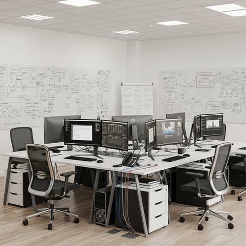 Streamlining IT: Minimalist Office Design