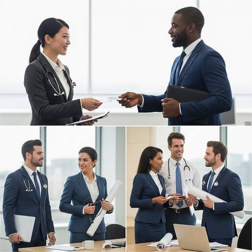 Professional Networking Image - Diverse Business Interaction Scene