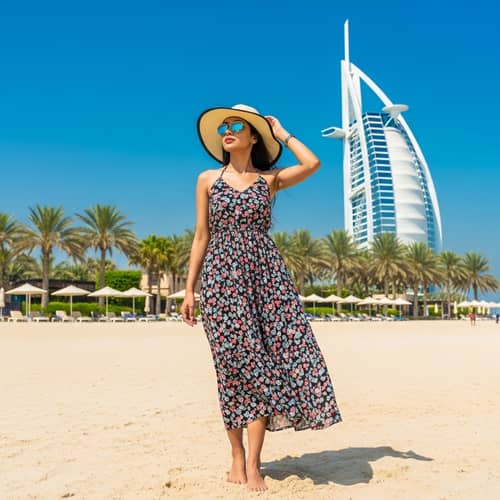 Dubai Girl in Bikini: Beach Day Bliss