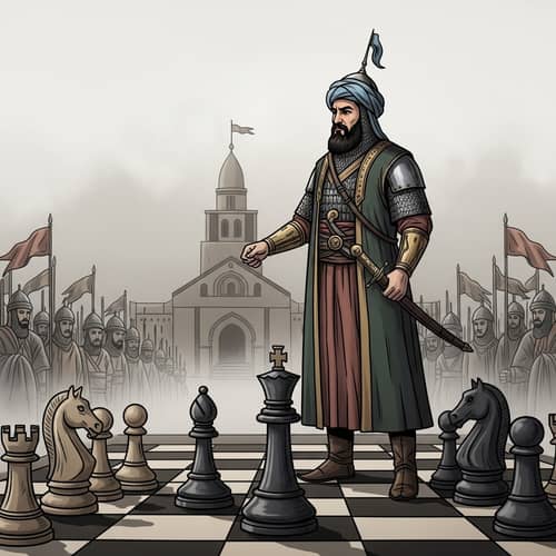 Middle-Eastern Medieval Leader: Historical Illustration & Impact | Website