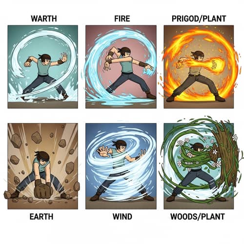 Elemental Fighting Moves Inspired by Avatar