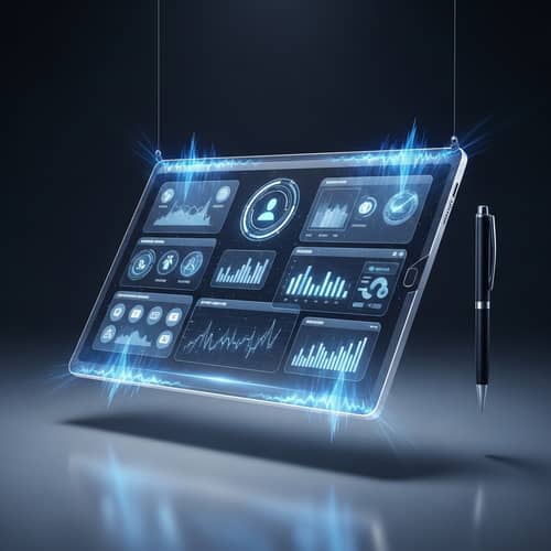 Futuristic Holographic Tablet Technology