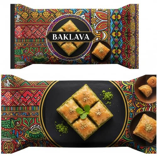 Colorful Baklava Packaging Design Inspired by Indonesian Heritage