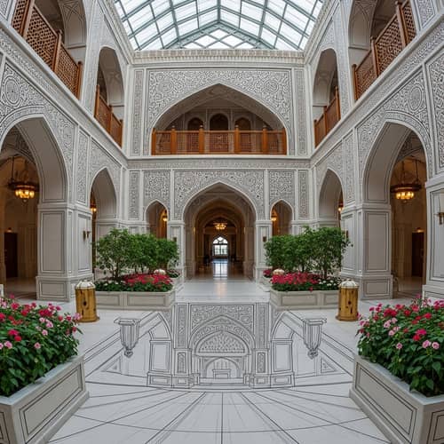 Embassy of Palestine - Traditional Architecture Interiors Captured