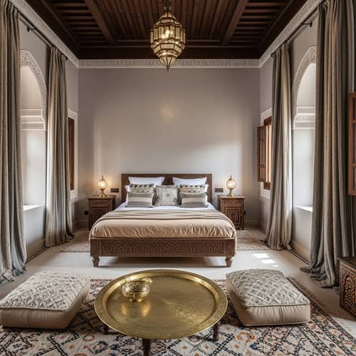 Elegant Marrakech Style Bedroom Decor | Tranquil Luxury Design