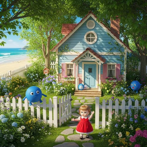 Charming Wooden House Near Beach Surrounded by Greenery