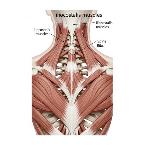 Iliocostalis Muscle Anatomy Illustration