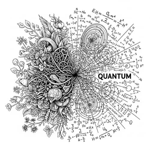 Interconnection of Life and Quantum Energy Sketch