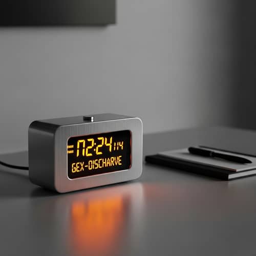Minimalistic Table Clock with Gas Discharge Indicators