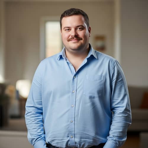 35-Year-Old Overweight Man - No Mustache