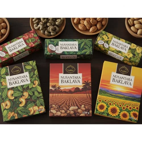 Nusantara Baklava: Fusion of Flavors and Cultures - Artisanal Packaging Design