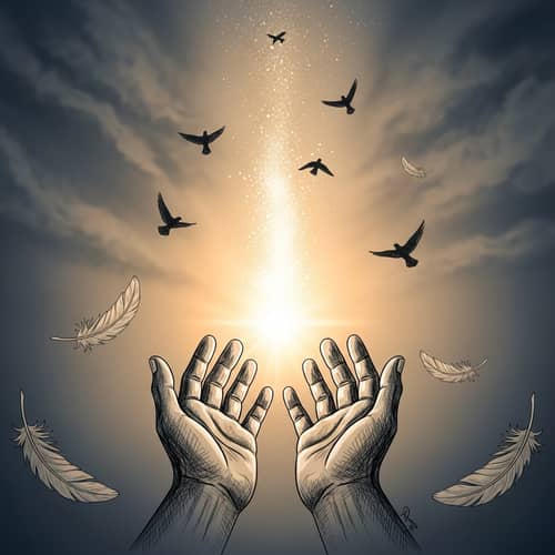 Intricate Sketch Depicting Emotion of Hope