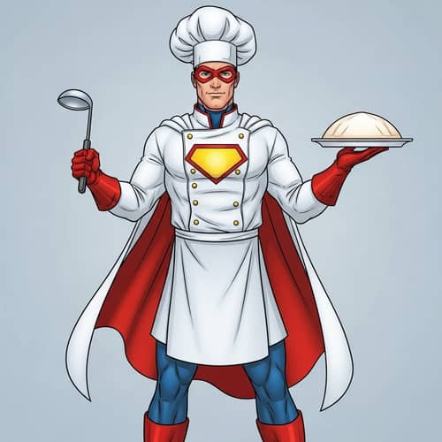 Superhero Chef: Culinary Hero with Superpowers