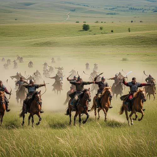 Eurasian Steppe Warriors: Diverse Magyar Triumph in Battle