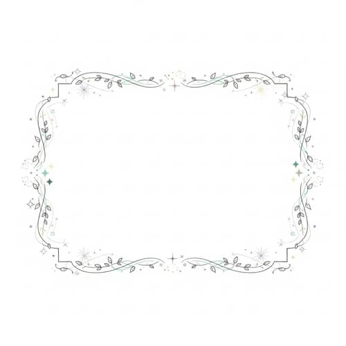 Elegant Fantasy Frame with Delicate Elements