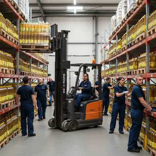 Efficient Vegetable Oil Warehouse Operations