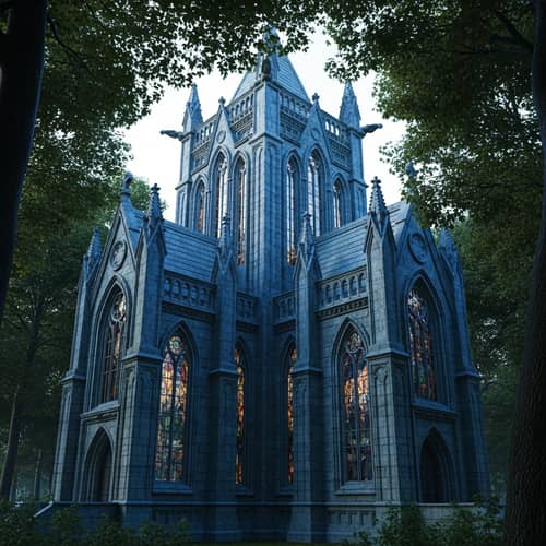 Gothic Temple in Enchanted Forest