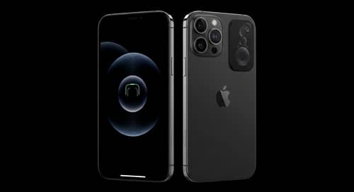 iPhone 15 Front and Back View | Futuristic Smartphone Design