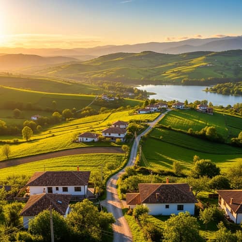 Tranquil Sunset in Idyllic Countryside | Province Photography
