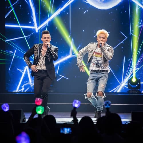 Baekhyun & Lucas: Stylish K-Pop Duo on Stage