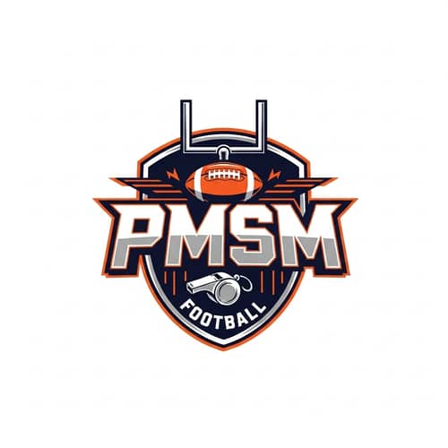 Striking PMSM Football Team Logo Design
