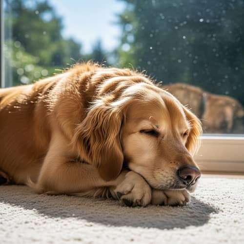 Tranquil and Peaceful Dog