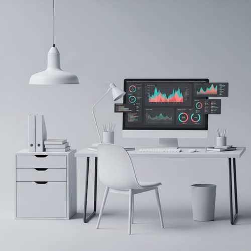 Minimalist Data Analysis Environment Layout | Clean Workspace Design