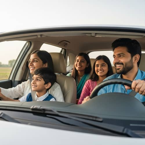 Enchanting Indian Family Car Journey to Native Village