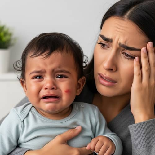 Distressed Child and Mother | Emotional Family Moment