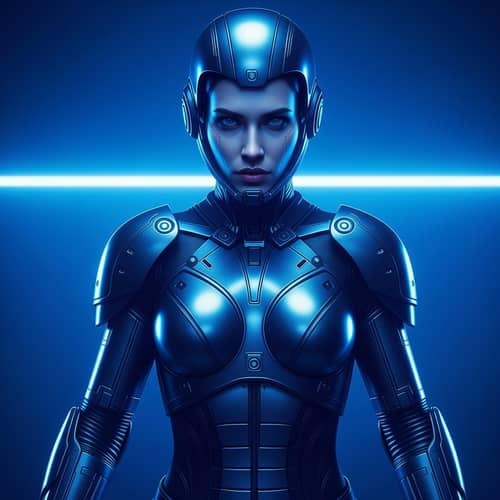 Futuristic Kristanna Loken Terminatrix Cyborg Scene