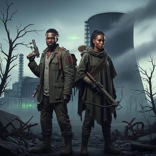 Post-Apocalyptic Survival Game-Inspired Characters at Dark Chernobyl