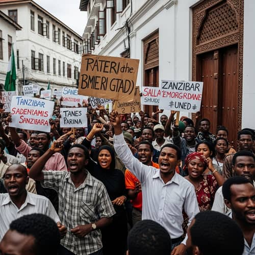 Historical Revolution in Zanzibar: Dramatic Scene of Unity and Determination