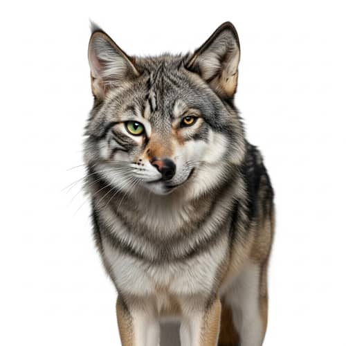 Cat Wolf Hybrid Creature Design | Unique Feline-Wolf Mix