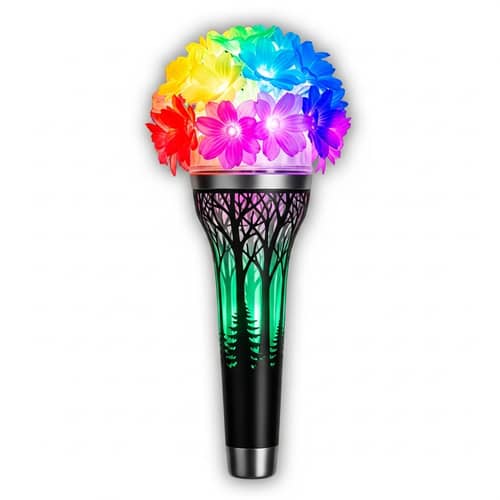 K-Pop Lightstick with Floral and Forest Elements