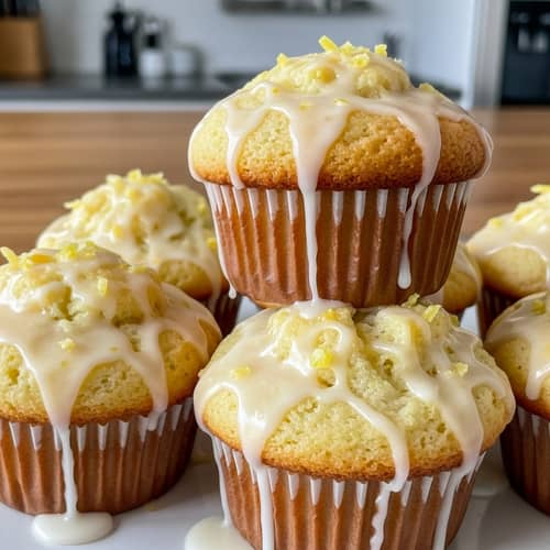 Delicate Lemon Glaze Muffins | Irresistibly Delicious Treat